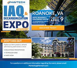IAQ & Decarbonization Expo, Roanoke Invitation Flyer